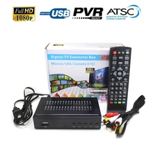 2018 Satellite receiver HD Digital DVB ATSC TV Tuner Receivable MPEG4 DVB-ATSC TV Receiver Tuner Free Shipping Support bisskey