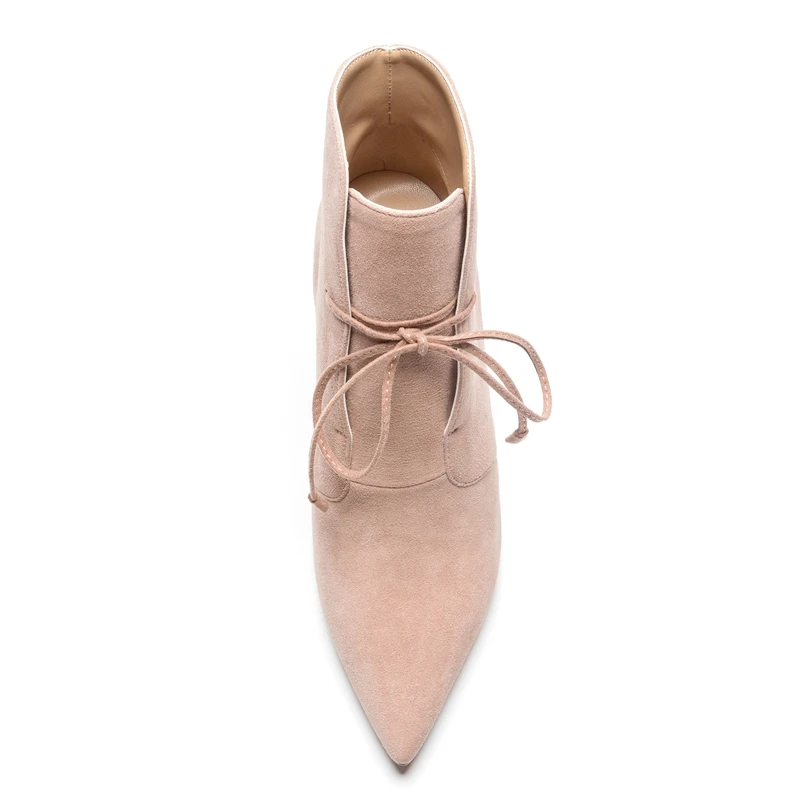 Tacones Tamaño Delgada 34 Botas Causal Cr1730 Chico Enmayer Tobillo Black Invierno Gamuza Punta De 39 Zapatos Mujer Mujeres pink HZHpwqYx