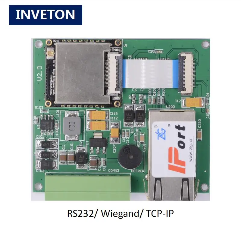 1 шт. мини RS232/wiegand/ethernet UHF RFID считыватель модуль 1-2 м+ макетная плата+ 2dbi керамическая антенна Бесплатный uhf rfid тег образец