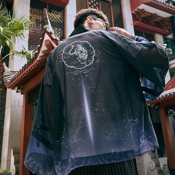 

2020 mens coat kimono cardigan coat japan vintage windbreaker with belt male jackets clothes