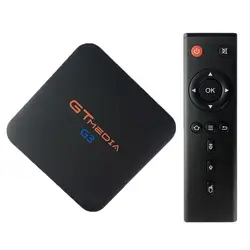 Оригинальный GT MEDIA G3 ТВ BOX Smart 4 К ультра BT 4,0 Android 7,1 2 г/16 г фильм WI-FI Google Cast Netflix Media Player телеприставки