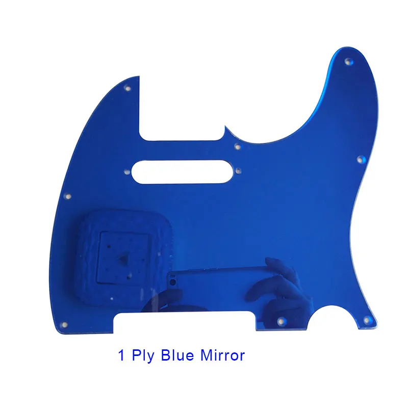 Запчасти для гитары Pleroo-для США/Мехико FD 8 винтовых отверстий Стандартный Tele Guitar Pickguard царапина Замена пластины - Цвет: 1Ply Blue Mirror