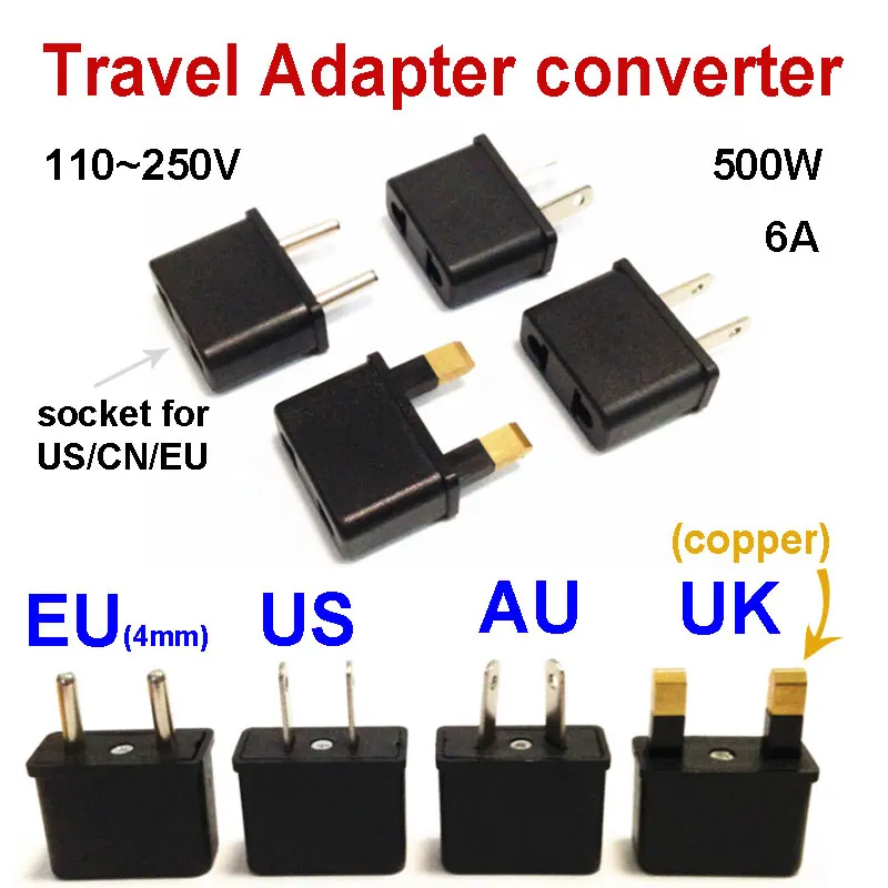 Mobile-phone-travel-converter-Universal-Power-Plug-Adapter-USA-US-to-UK-EU-Europe-AC-wall-power-plug-total