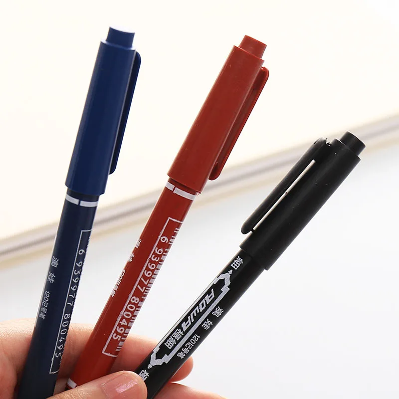 

Double Head Mark Pen Waterborne Fine Head Marker Children's Drawing Skecth Hook Pen Student Stationery School Office Supplies