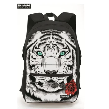 

Stylish 3D Children Animal Tiger Head Backpack Preppy Style Backpack for Men Large Teenager Boys Lion Travel Backpack School Bag