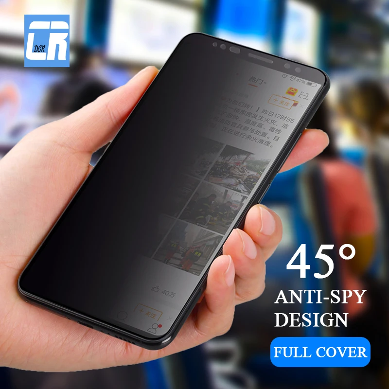

6D Anti Spy Full Cover Tempered Glass for Samsung Galaxy Note 9 8 10 Pro Screen Protector for Samsung S8 S9 S10 Privacy Film