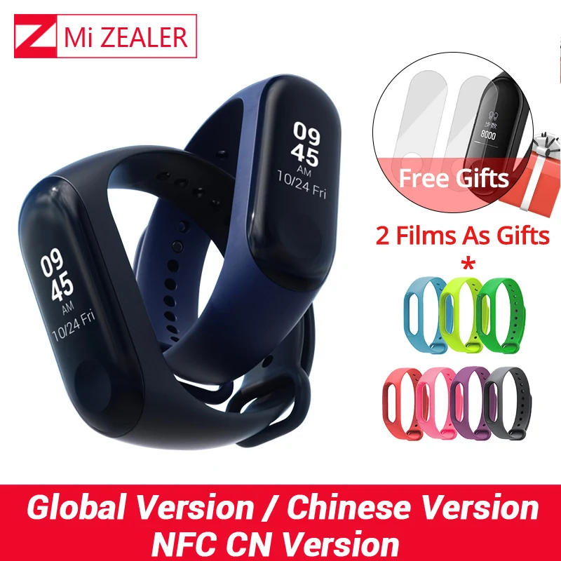 

New Original Xiaomi Mi Band 3 Smart Bracelet Wristband 0.78 inch OLED Instant Message Caller ID Miband 3 Fitness Tracker