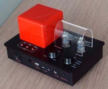 

Xiangsheng H-03A hybrid 6F1 tube amplifier mp3 player USB key SD card Decoder pre-amplifier headphone amp