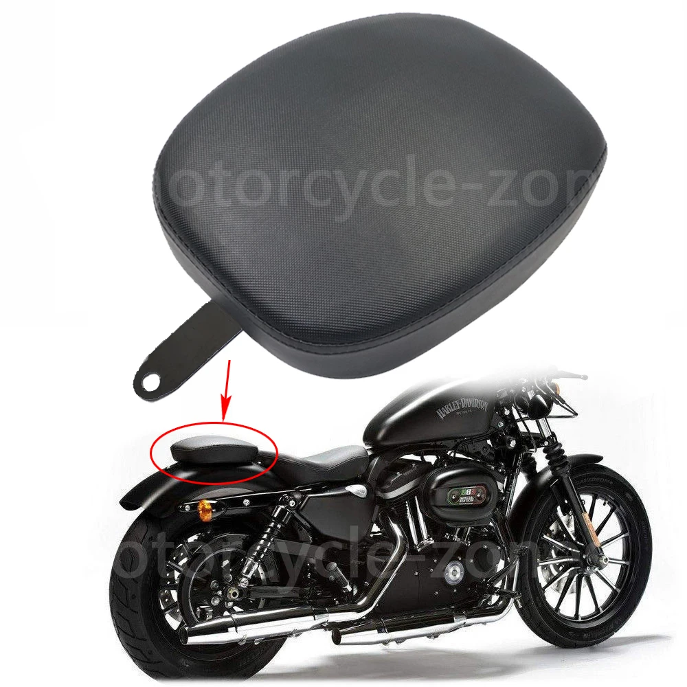 

Motorcycle Rear Passenger Pillion Pad Seat Cushion For Harley Sportster XL1200 883 72 48 2014 - 2016 2015