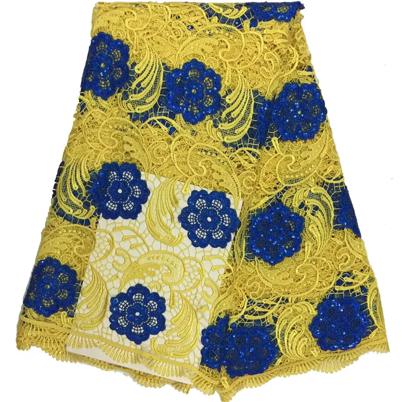 

african lace fabric 2017 high quality lace nigerian lace fabrics cord lace with shining sequnence very beautiful for dress