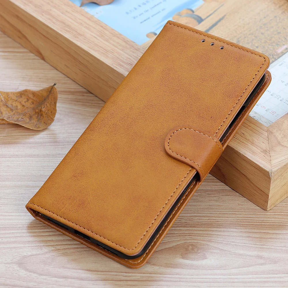 Leather Case For OnePlus 7 Pro Cover Vintage Flip Stand Wallet Card Holder Magnetic Protective Case For One Plus 7