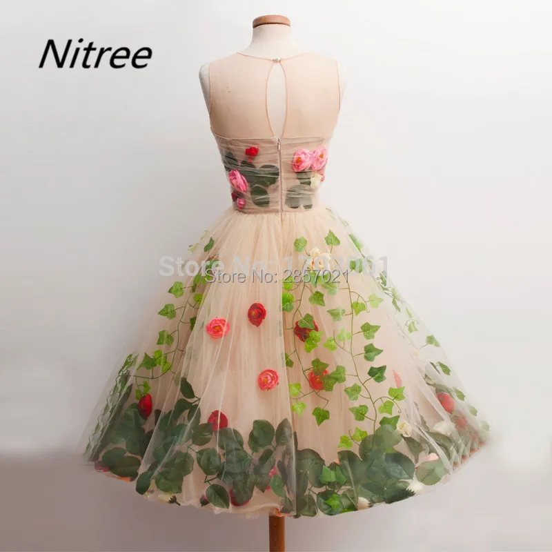 2017 на заказ Vestido De Formatura вечерние Вечеринка Выпускной цветок коктейльное платье