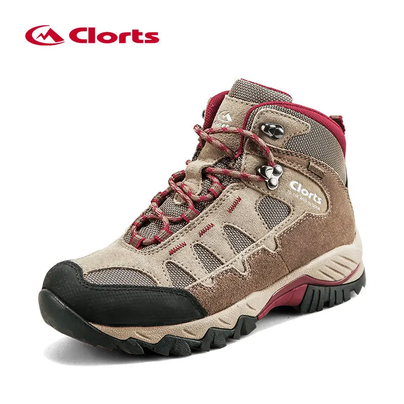 

Clorts Men Hiking Shoes Mid-cut Cow Suede Hiking Boots Rubber Sport Trekking Shoes for Men HKM-823