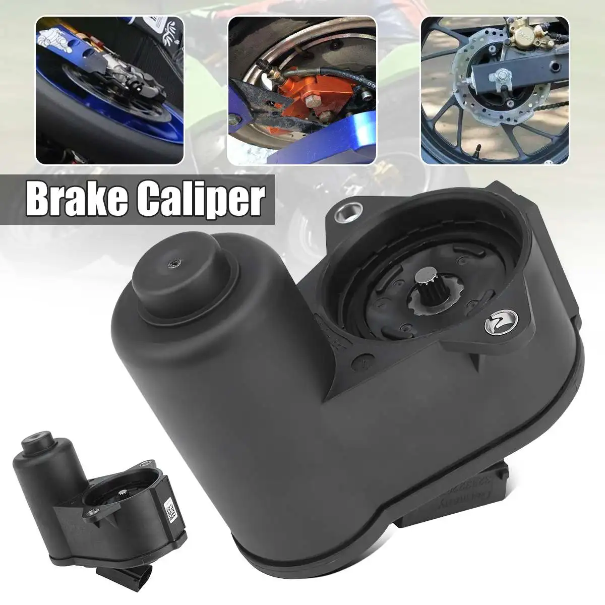 Brake Caliper Motor Rear Caliper Black For 12-TORX For VW For TIGUAN For AUDI Q3#3C0998281
