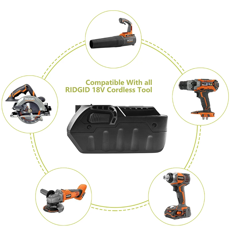 Аккумулятор batcool для Ridgid GEN5X 6000 мАч 18 в 6 0 Ач Hyper li ion большой емкости R840087 R840083 R840085