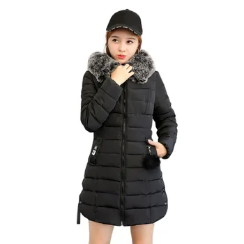 

2018 Fashion Women Down Jacket Thicken Long Parkas Plus Size Long Sleeve Hooded Winter Down Warm Coat Female Jackets Outerwear