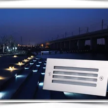 10 шт. СВЕТОДИОДНЫЕ Декоративные Лестницы Настенный Светильник Углу СВЕТОДИОДНЫЕ утопленный Свет лужайки footlight водонепроницаемый Подземные лампы AC90v-260v DC12V