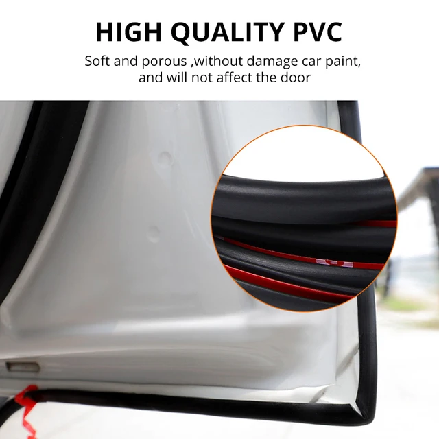 Partol 5M Universal Car Door Edge Guards Trim Molding Protection Strip Scratch Protector For Toyota Audi Suzuki Kia Car Styling