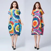Short Sleeve Fashion font b Maternity b font Dresses Linen O Neck Summer Loose font b