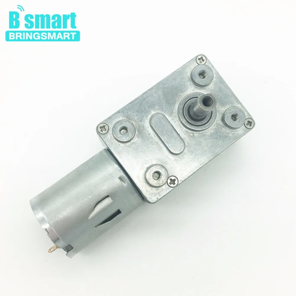 

Bringsmart JGY-370 Turbo Worm Gear Motor 6v High Torque 12V DC Motor 12 Volt Reducer Micro Electric Motor 24v Self-lock