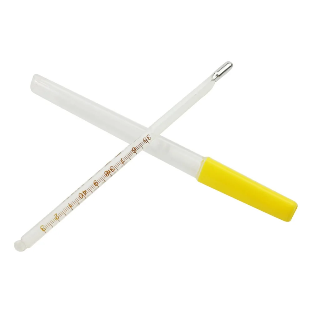 10 pcs Animal Thermometer Pig Thermometer Glass Mercury Thermometer
