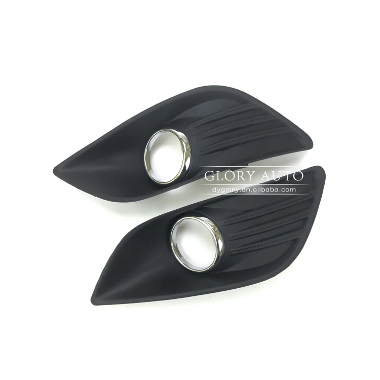 front bumper fog lamp cover fog light cover with chrome ring for ford ...