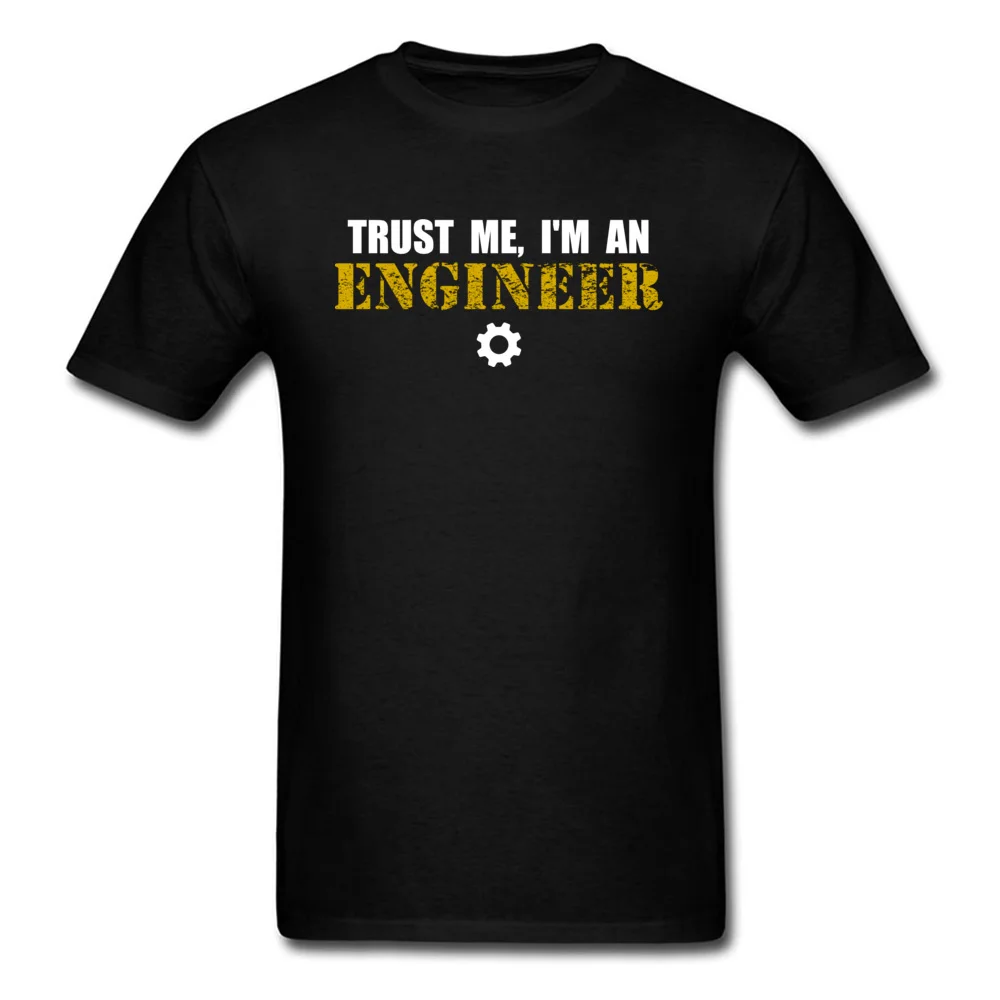Cheap Mens T Shirt 80Trust-me-I-am-an-Engineer Leisure Tops Tees Father Day 100% Cotton Round Collar Tops T Shirt Short Sleeve 80Trust-me-I-am-an-Engineer black