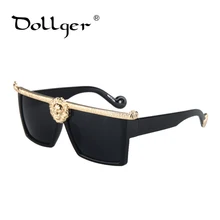 DOLLGER, роскошные солнцезащитные очки Для мужчин золото Винтаж солнцезащитные очки Для женщин брендовая дизайнерская оправа для очков Мода Стиль S1219