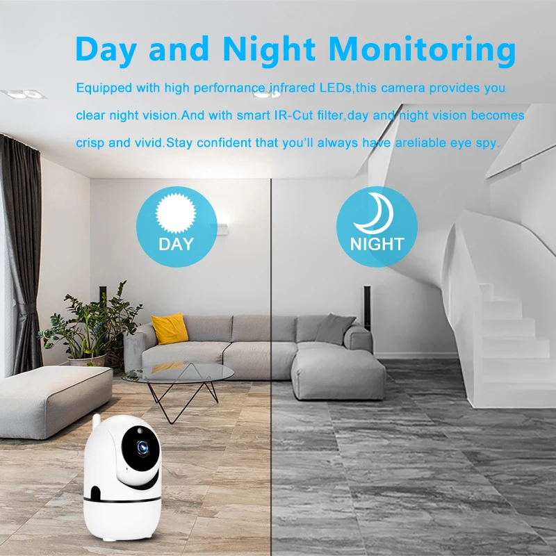  1080P Wireless IP Camera Cloud Wifi Camera Smart Auto Tracking Human Home Security Surveillance CCT - 32979485787