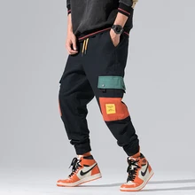Новинка, Осенние военные спортивные штаны, мужские Модные Брендовые брюки, Мужская Уличная одежда, мужские штаны для бега, карго, темно-синие карго пантолон