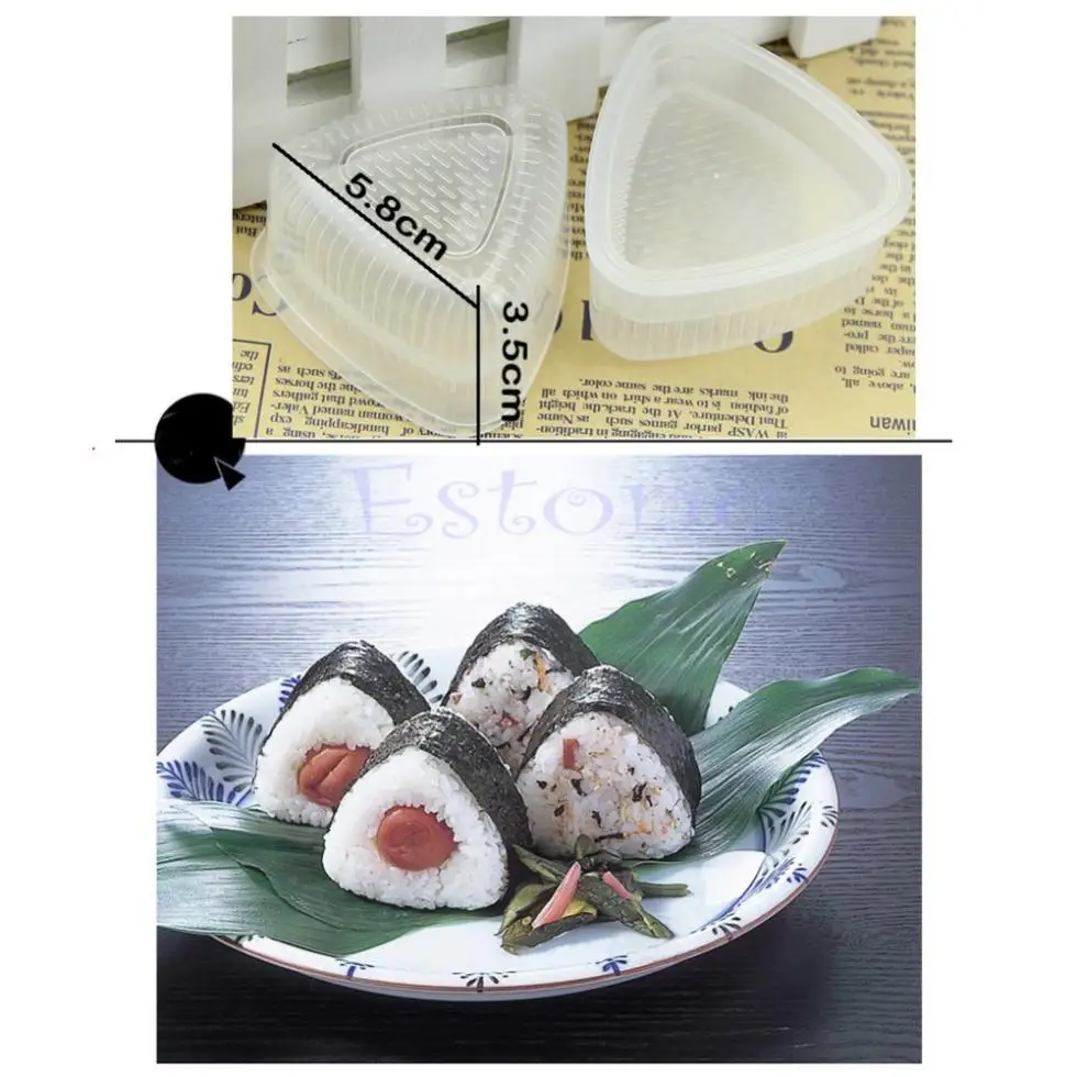 utensilios de cocina Hornear moldes sushi del fabricante del sushi molde con arroz de la manija Presione el molde del molde de Onigiri cocina que cocina la herramienta del molde para hacer el sushi