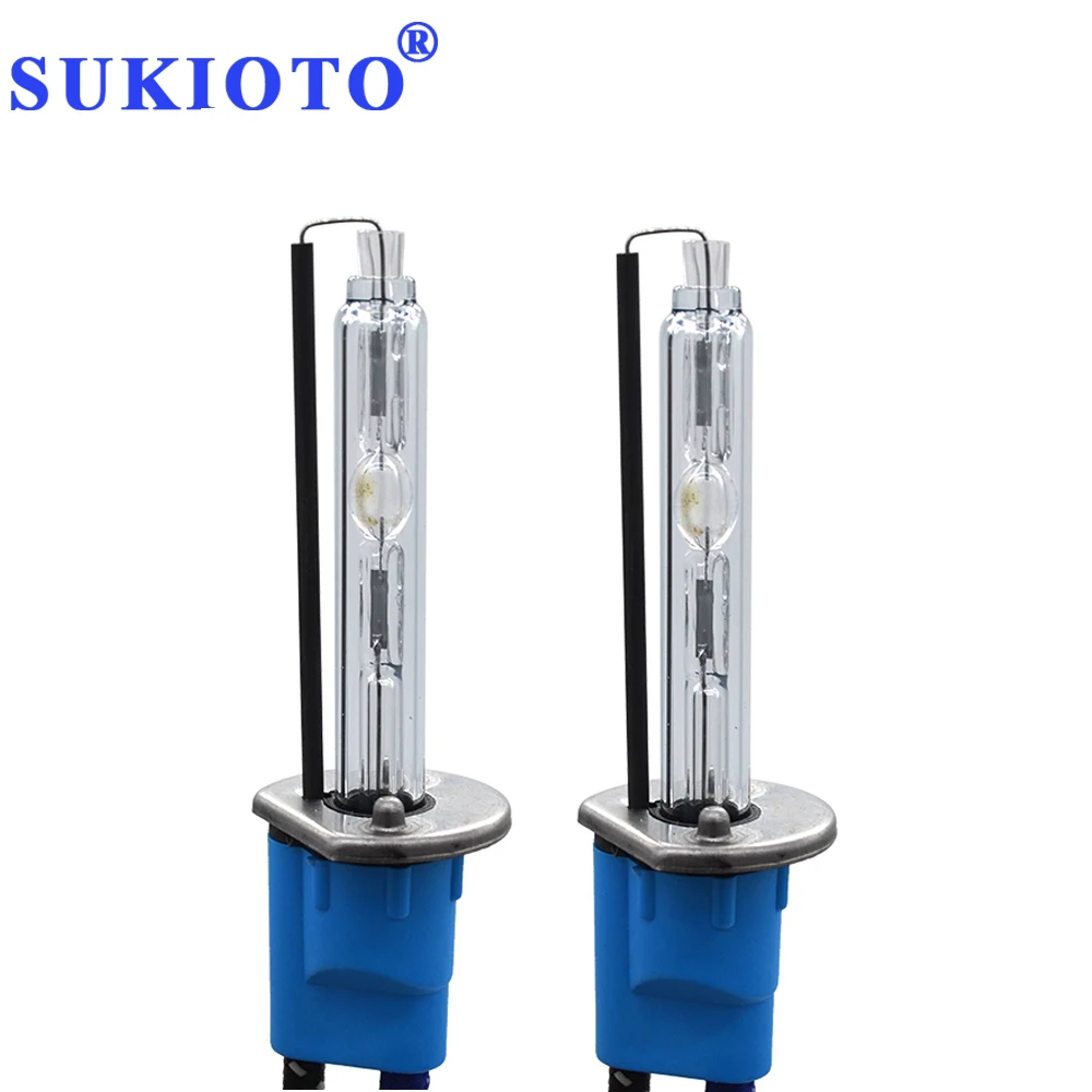 SUKIOTO Metal H1 H7 HID Xenon Lamp D2H HID Projector Bulb H3 H11 HB3 White 5500K AC hid Headlight 35W 45W 55W hid Headlight kit (10)