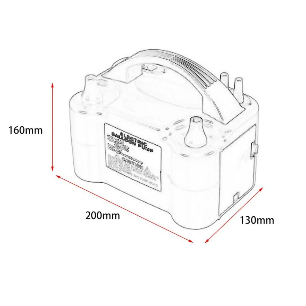 Электрический насос для воздушных шаров, 220 В, воздушные шары, вечерние, декоративные, насос для воздушных шаров, портативная машина для воздушных шаров, не гелиевая, штепсельная вилка Европейского/американского стандарта