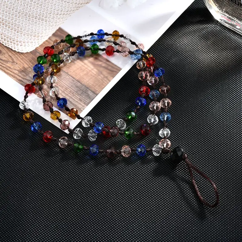 

Crystal beaded Mobile Phone Straps Lanyard for Keys Bling Hanging Portable Rope for IPhone for Samsung Neck Straps Phone Charm