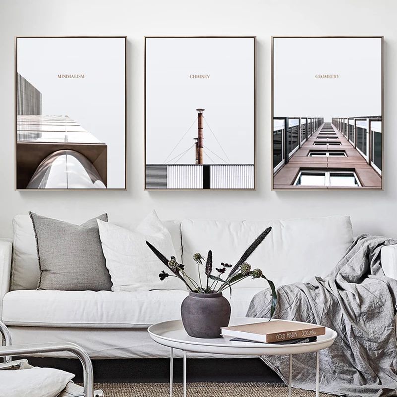 

Home Decor Painting No Frame Architectural Landscape Modern Space Art Canvas Prints Poster Wall Picture For Living Room