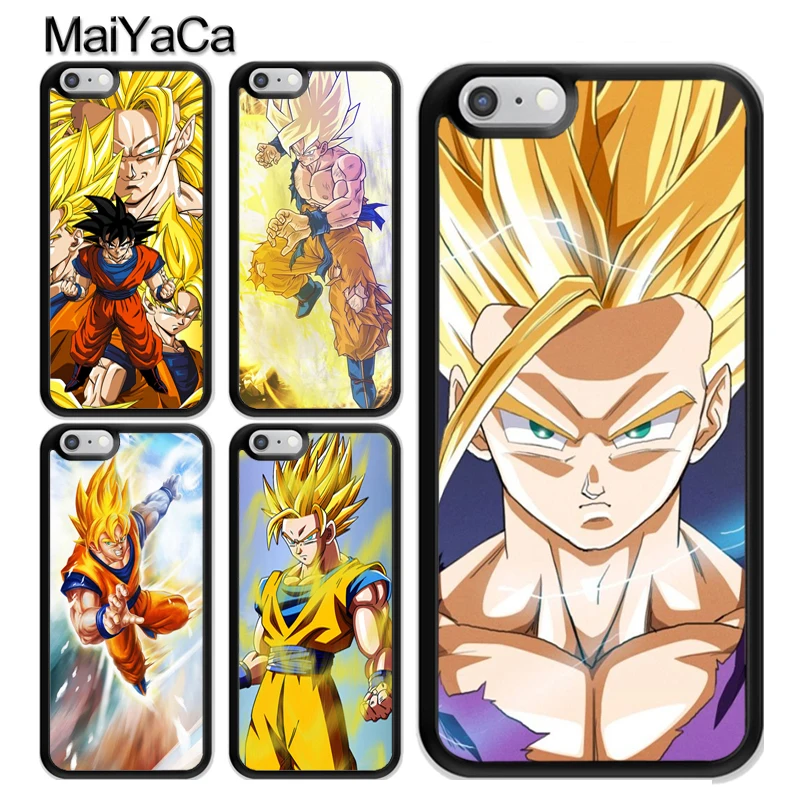 MaiYaCa Son Goku Saiyan Dragon Ball Z Anime Phone Case For iPhone XS MAX X XR 7 8 Plus 6 6s 5s