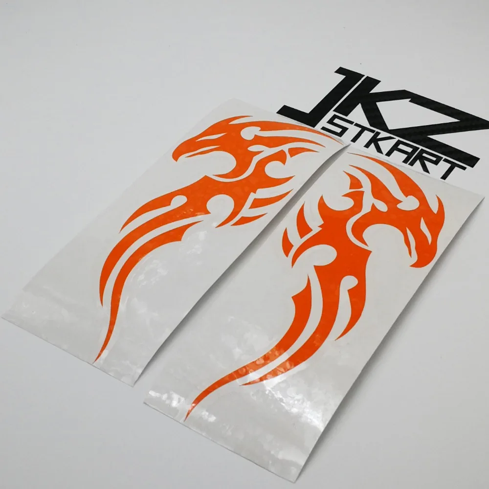 

JKZ STKART A Pair of Symbol Dragon ii Vinyl Die Cut Decals 15 x 5 cm ATV Motor Bike Laptop Helmet Decorated Stickers