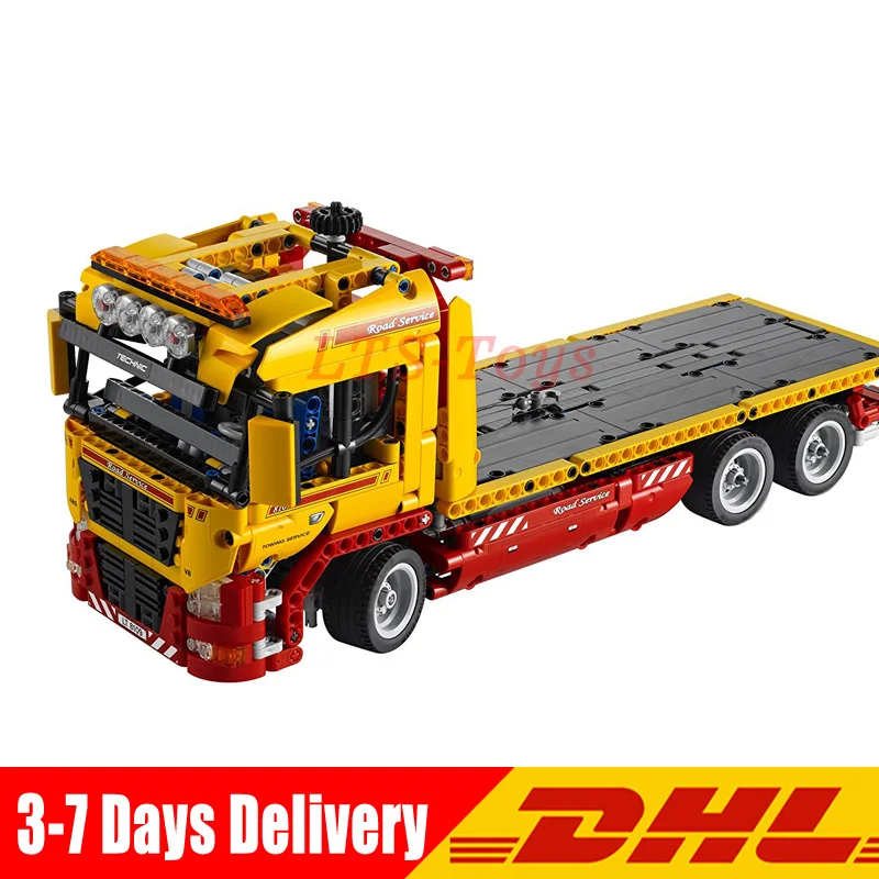 

IN STOCK DHL Technic 1143pcs Building Blocks Toys Flatbed Truck Kids Bricks Toy Gifts Compatible 20021 8109