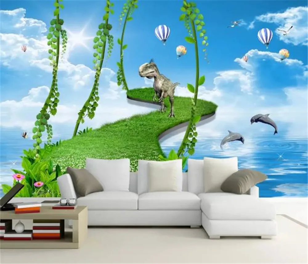 Пользовательские фото 3d обои детская комната 3D счастливый рай домашний Декор Гостиная настенное покрытие