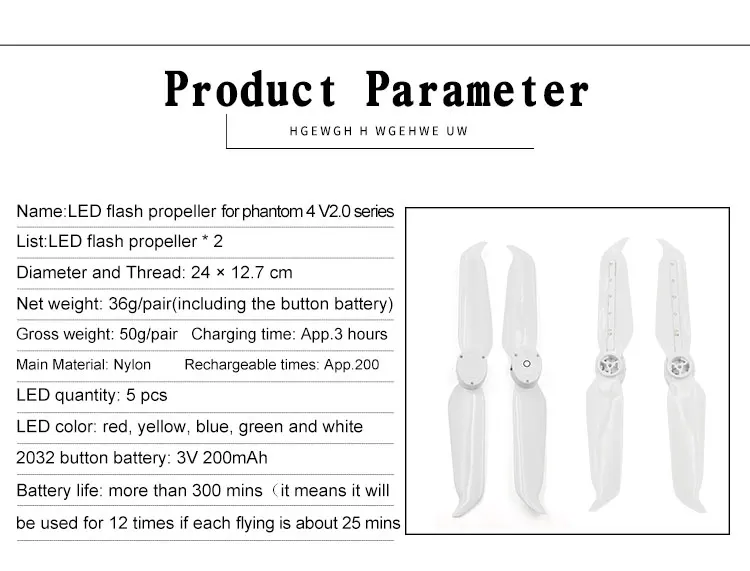 Startrc DJI Phantom 4 Pro V2.0 светодиодный флэш-пропеллер низкая Шум винты для DJI Phantom 4 серии/Phantom 4 pro Бесплатная доставка