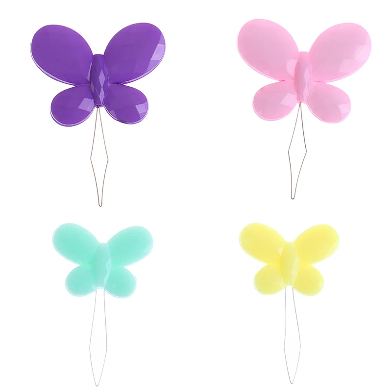 2pcs Bow Wire Needle Threader Hand Machine Sewing Stitch Insertion Tool For Machines butterfly shape craft tool | Дом и сад