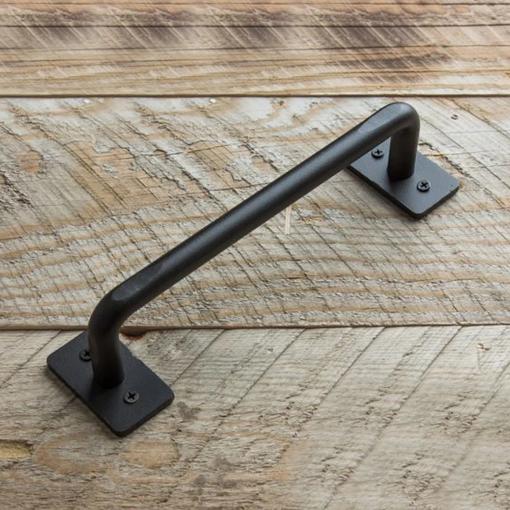 

Door Handle Accessories Indoor Iron Art Universal Garage Pull Sliding Hardware Decoration Square Base Barn Cabinet Home