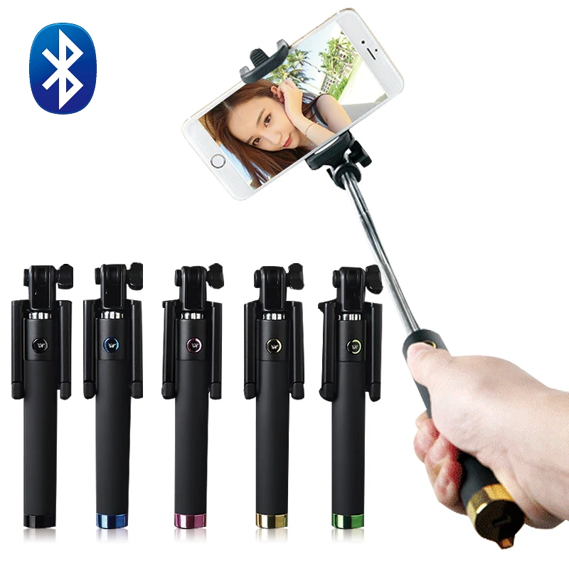 

2016 Universal Selfie Stick Bluetooth Tripod for Samsung S6 Android Iphone 5c 5s 6 6s Plus Huawei Perche Selfie Wireless Monopod