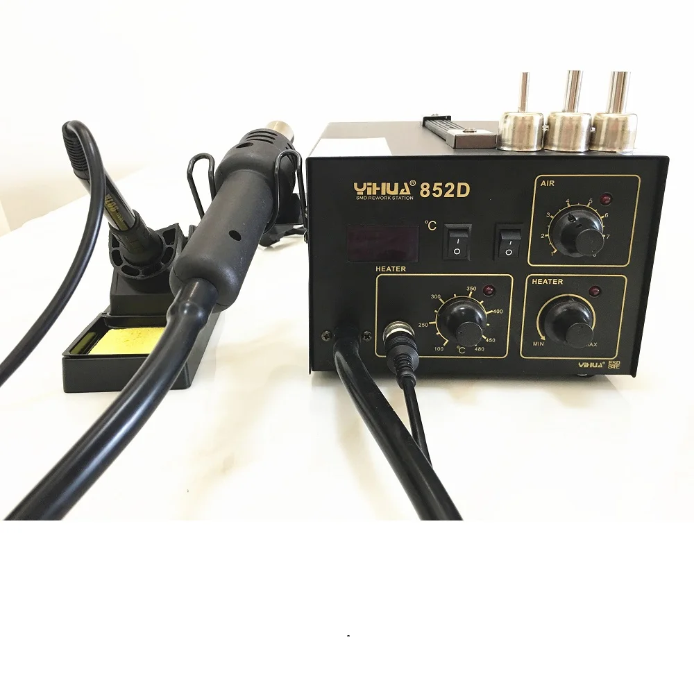 YIHUA 852D Air pump type two in one hot air desoldering station Hot air