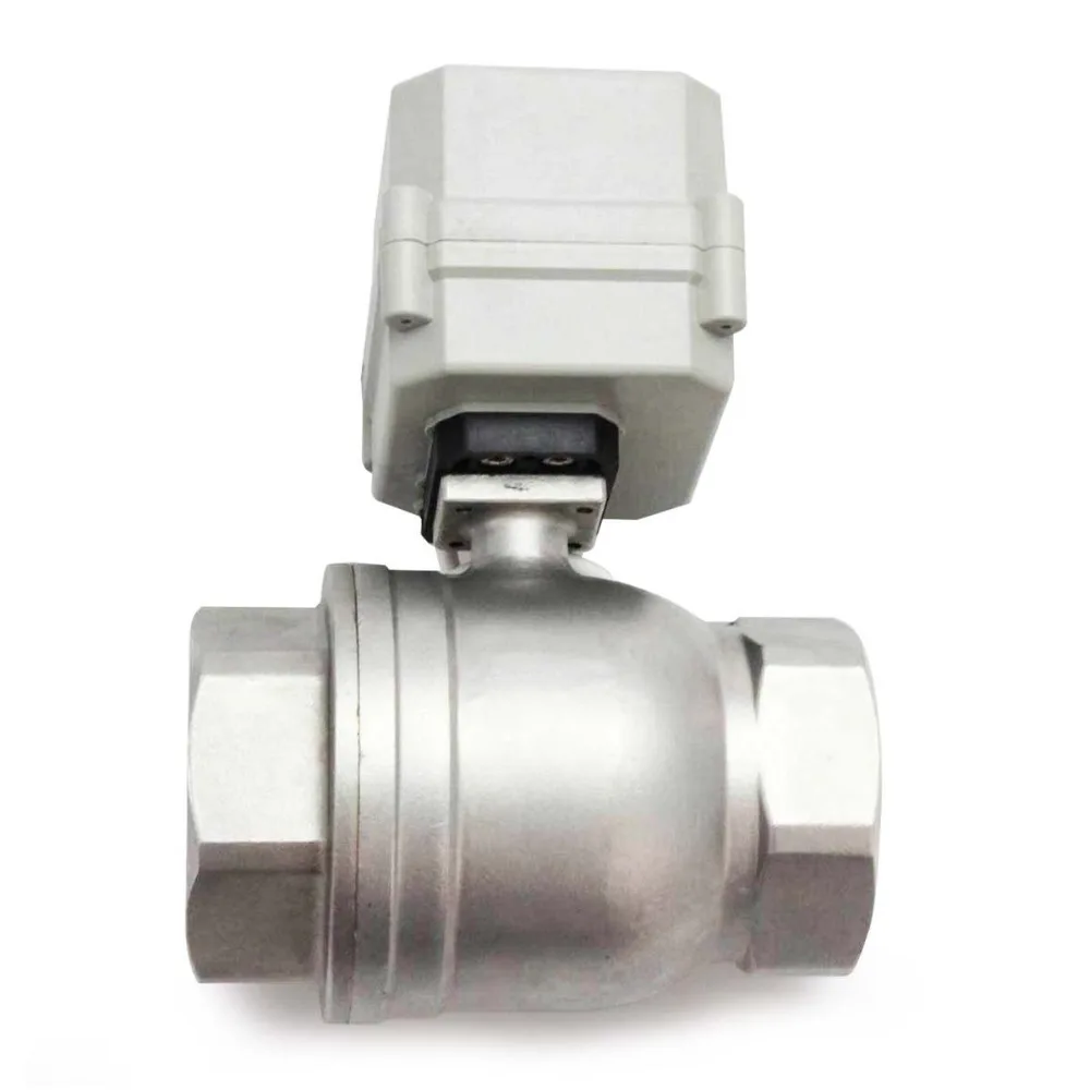 Motorized Ball Valve 2" DN50 AC110V 240V CR4 01 Stainless Steel 304