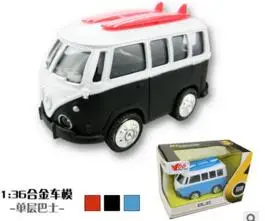 

Alloy car model 1: 36Q version of the public bus back to the car model children 's toy car