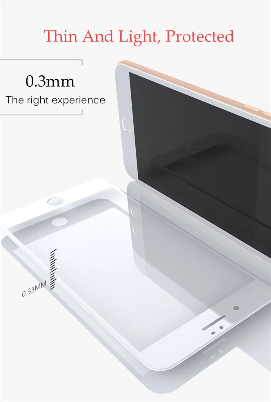 MOSUEMI For iPhone 6 6s 7 8 x Glass Tempered Front 9H Hard On iPhone 6 6s 7 8 Plus Screen Protector Full Protective Glass Film (8)