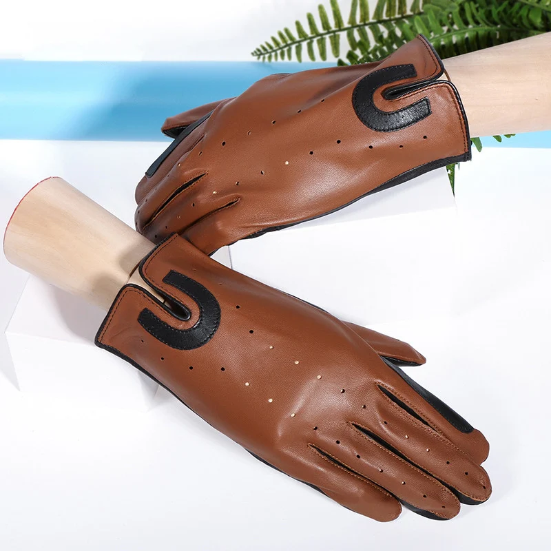 Hot Men Genuine Leather Gloves Male Fashion Trend Breathable Spring Autumn Sheepskin Gloves Unlined 2019 NEW 0712 Hot Men Genuine Leather Gloves Male Fashion Trend Breathable Spring Autumn Sheepskin Gloves Unlined 2019 NEW 0712
