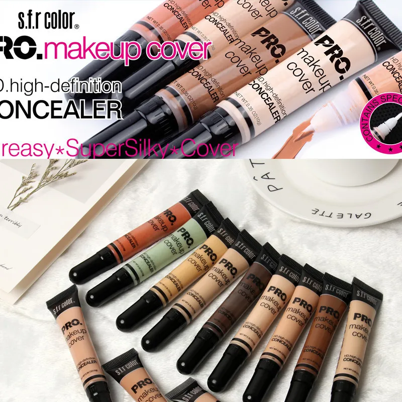

12 Colors Perfect Cover Face Concealer Cream Professional Contour Makeup Liquid Concealer Make Up Foudantion Cream Maquiagem