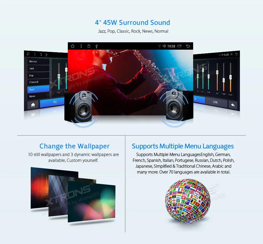 Discount 10.1" Android 8.1 Oreo OS Single Din Car Multimedia One Din Car Navigation GPS 1 Din Car Radio with Multi-Window View Support 23